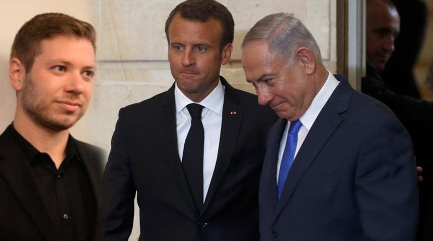 Macron'a "Canın cehenneme" demişti! Netanyahu oğlunu savundu