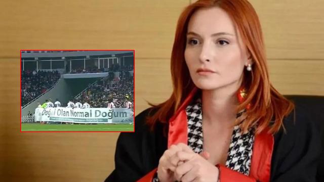 Sivasspor “Doğal olan normal doğum” pankartıyla tepki çekti! Başak Gümülcinelioğlu da isyan etti