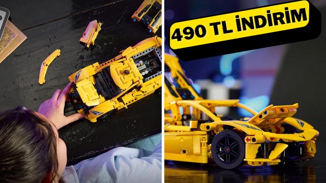 Fiyatı 1999 TL'ye düştü!  LEGO Technic Chevrolet Corvette Stingray Yaratıcı Yapım Seti indirime girdi