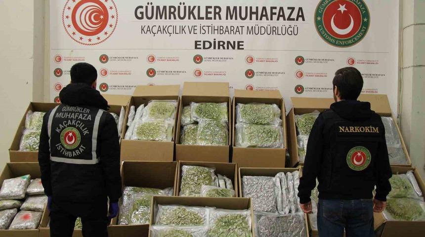 Kapıkule’de 492 kilogram uyuşturucu madde ele geçirildi