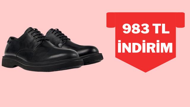 Ayakta yok gibi hafif! Camper Norman Deri Ayakkabı'da fırsat zamanı 