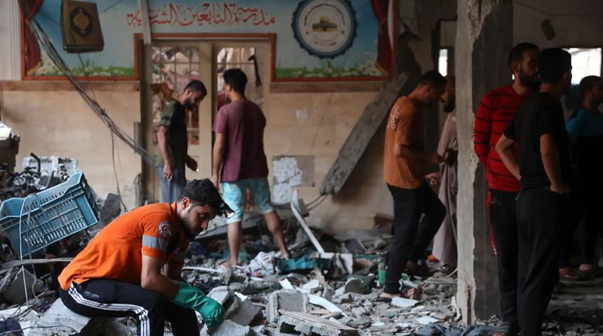 İsrail saldırılarında Gazze'de 400'den fazla okul bombalara hedef