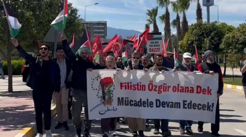 Üniversite öğrencilerinden Gazze’ye destek yürüyüşü