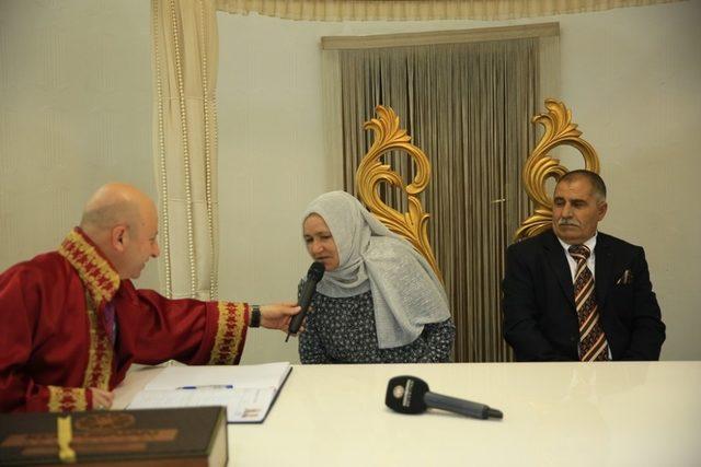 İkinci bahar nikahını Başkan Çolakbayrakdar kıydı