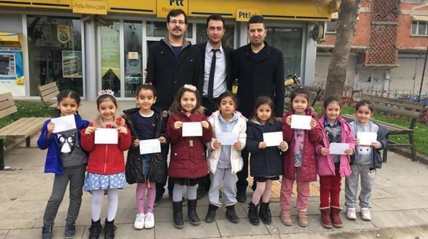 Antepli miniklerden Afrin&rsquo;deki Mehmet&ccedil;iğe mektup