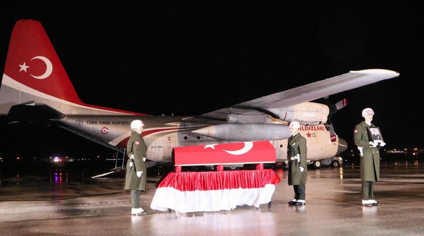 Pençe-Kilit Operasyonu bölgesinde şehit olan Piyade Uzman Çavuş Tokyürek'in naaşı Erzurum'a getirildi