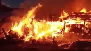 Bursa'da samanlık alev alev yandı!