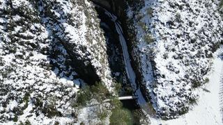 Ulukaya Şelalesi ve Kanyonu'nda kar güzelliği