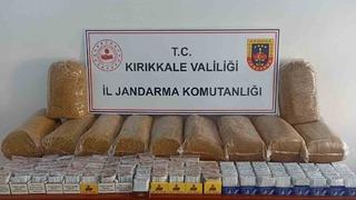 Kırıkkale’de çok miktarda kaçak tütün ürünü ele geçirildi