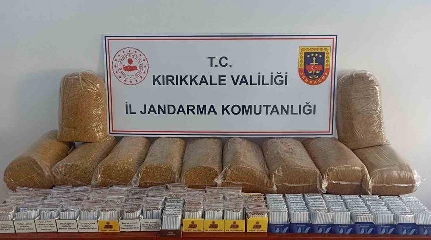 Kırıkkale’de çok miktarda kaçak tütün ürünü ele geçirildi