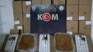 Kırıkkale'de bir evde 596 bin 320 makaron ele geçirildi