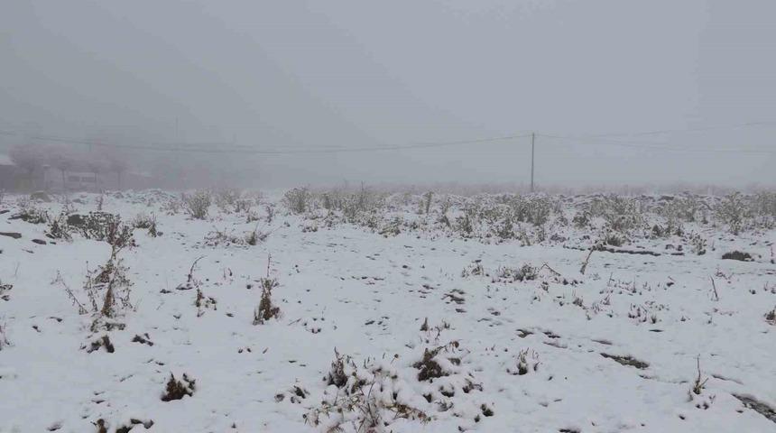 Diyadin’de nisan ayında kar yağışı etkili oldu