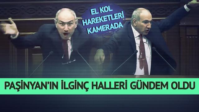 Konuşurken çılgına dönen Paşinyan'ın el kol hareketleri gündem oldu: Tuhaf vücut dili dikkatlerden kaçmadı