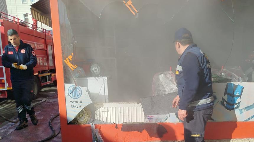 Av bayisinde korkutan yangın! İtfaiye ekipleri tarafından söndürüldü