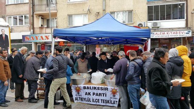 Ak Parti’den Afrin şehitleri  için mevlit ve pilav hayrı