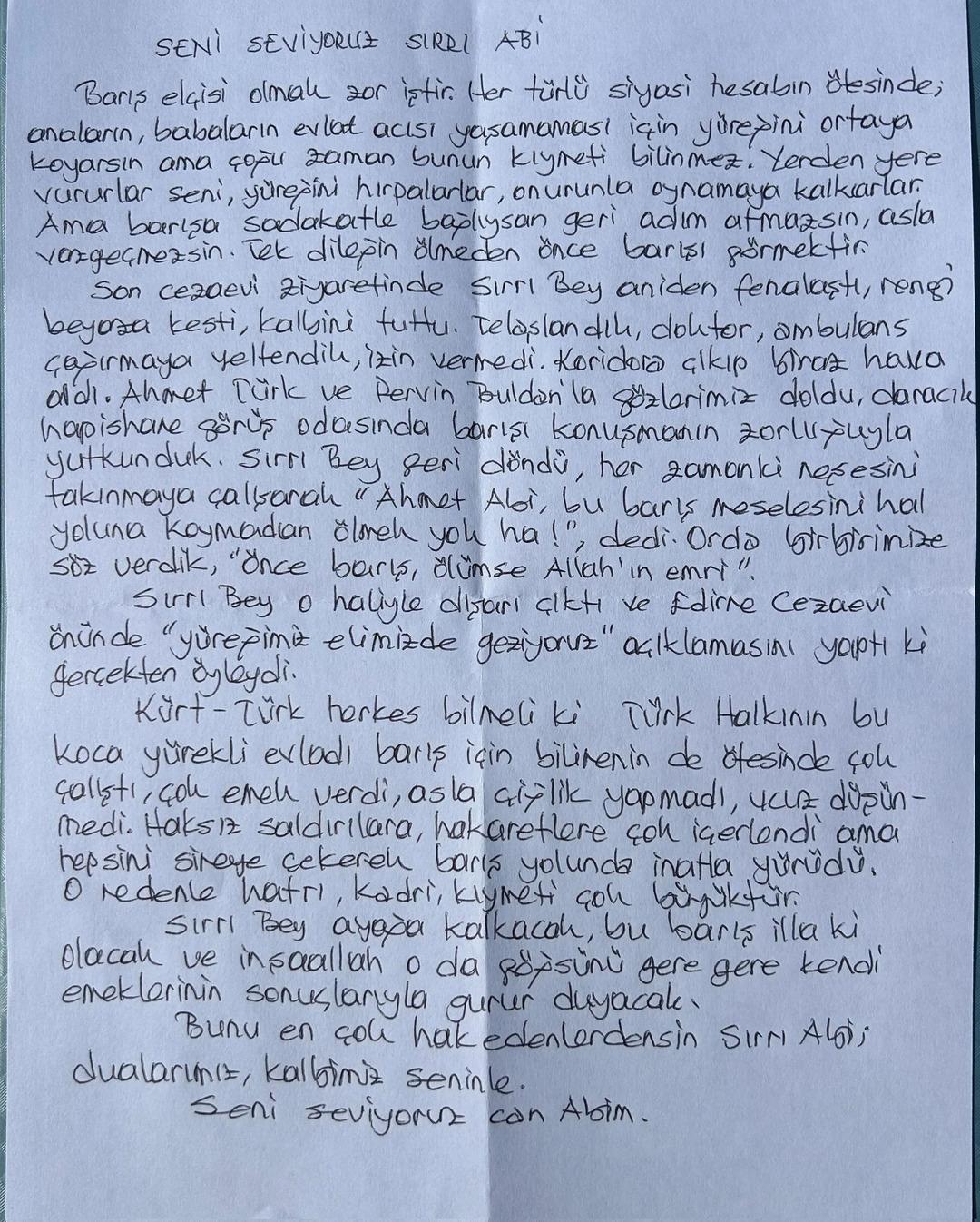 Selahattin Demirtaş, Sırrı Süreyya Önder le ilgili detayı ilk kez açıkladı! Son görüşmede kalbini tutup... 3