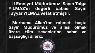 Eskişehir İl Emniyet Müdürü'nün acı günü