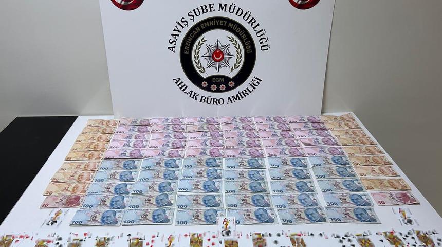 Erzincan'da iş yerinde kumar oynayan 13 kişiye 120 bin 211 lira ceza yazıldı