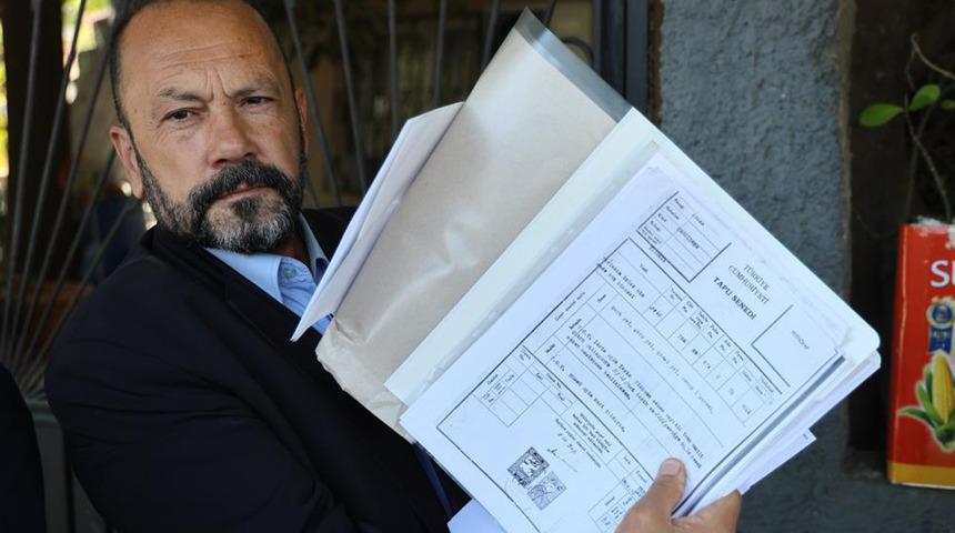 Belediyenin SGK borcu sebebiyle vatandaşın tapulu arazisi elinden alınıyor