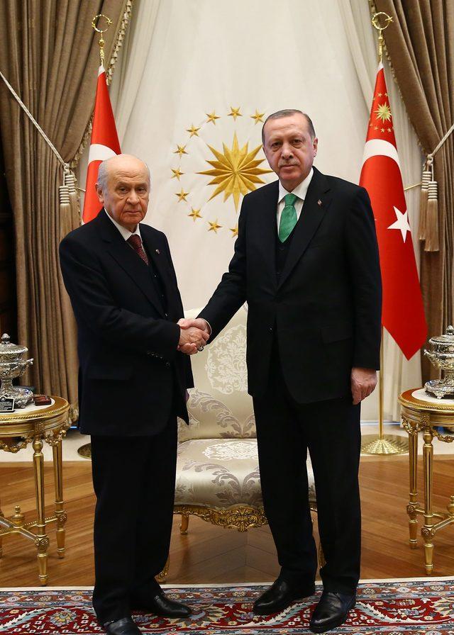 Cumhurbaşkanı Erdoğan, Bahçeli'yi kabul etti 