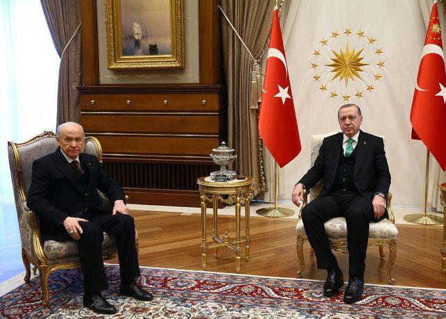 Cumhurbaşkanı Erdoğan, Bahçeli'yi kabul etti 