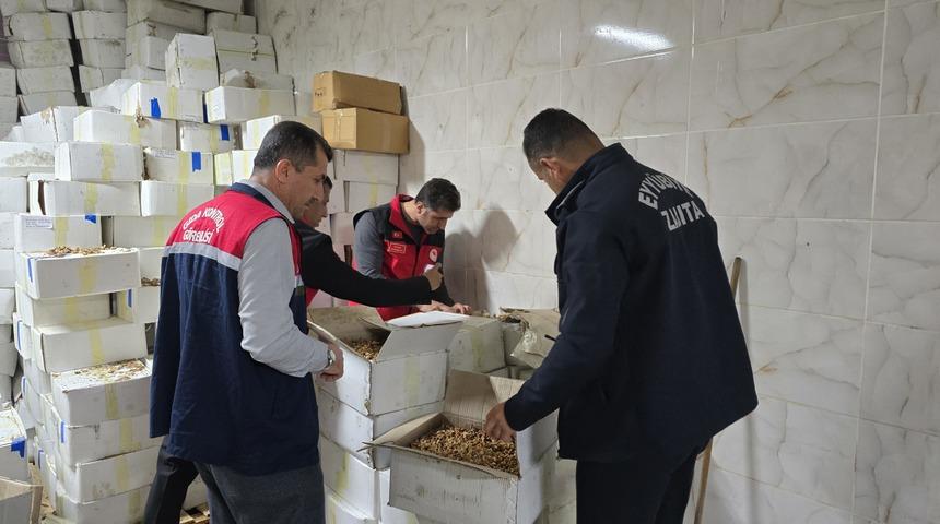 Şanlıurfa'da baklava üretiminde kullanılacak 11 ton küflenmiş ceviz ele geçirildi