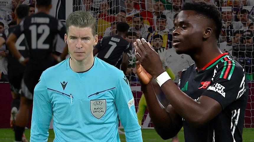 Şampiyonlar Ligi'nde VAR mesaisi! Real Madrid-Arsenal maçında hakem kararları ortalığı karıştırdı