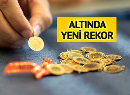Altında rekor üstüne rekor! Yeni zirve görüldü... Gram altın 4100 TL'yi geçti