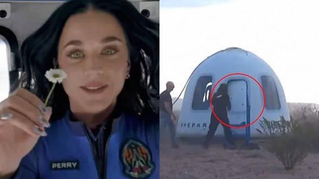 Katy Perry'nin uzay yolculuğu sahte mi? Kapsülün indikten sonraki görüntüsü her şeyi ele verdi! O detay kafa karıştırdı