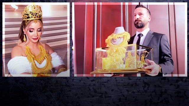 Sosyal medya fenomeni Aleyna Dalveren evlendi! Ünlü isimler akın etti! Altın taç, kemer, kolye ve külçe altınlar sosyal medyayı salladı
