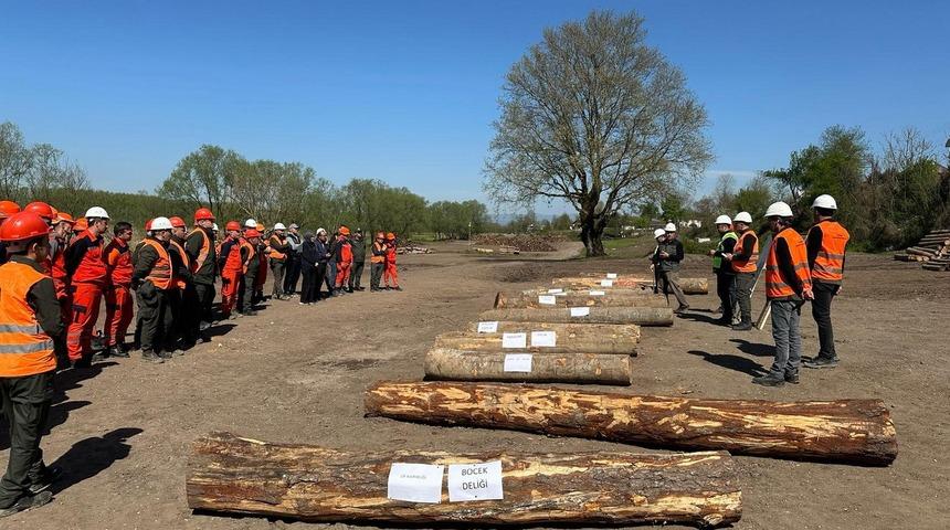 Gölyaka'da ormanda tatbikat yapıldı