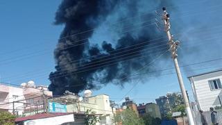 Siirt'te tandırdan sıçrayan kıvılcımlar yangına neden oldu