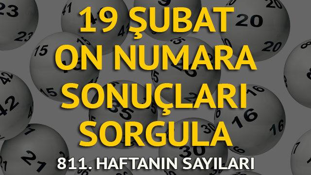 On Numara sonuçları 19 Şubat: Milli Piyango 811. hafta On Numara sonuçları sorgula!