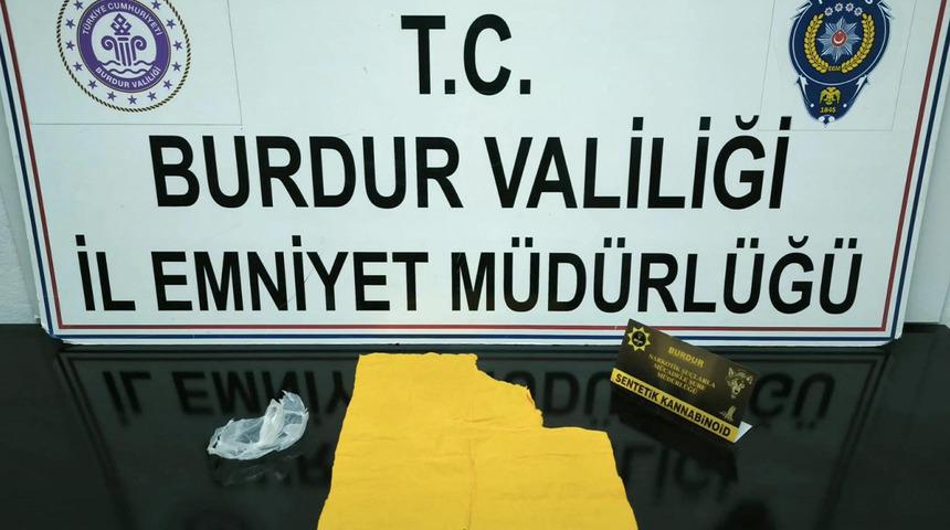 Burdur’da uyuşturucu operasyonunda 1 şüpheli tutuklandı