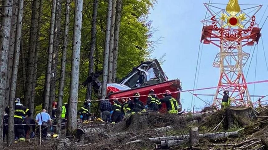 İtalya’da teleferik kabini düştü: 4 ölü