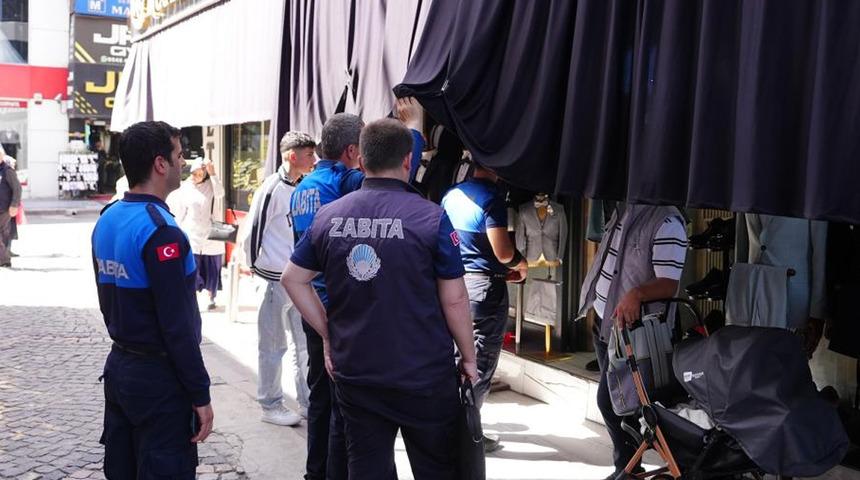 Kaldırım işgaline karşı denetimleri sürdürüyor