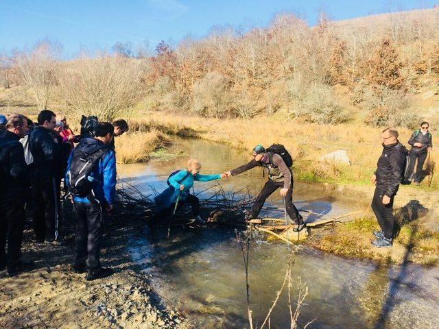 Sporcuların bisiklet ve doğa yürüyüşü etkinliği