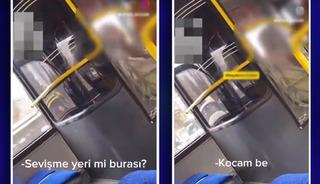 Otobüste öpücük gören kadın çileden çıktı! "Sevişme yeri mi burası?" diye çıkıştı: "Kocam be! Nikah defterini mi getireyim?"