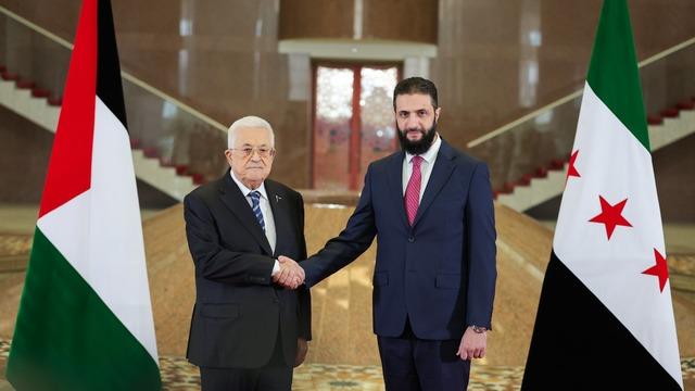 Suriye Cumhurbaşkanı Şara ile Filistin Devlet Başkanı Abbas görüştü