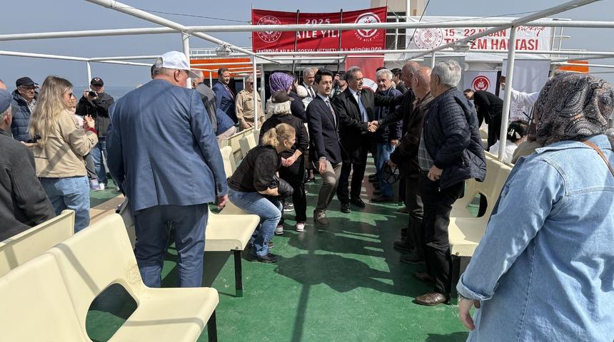 Tekirdağ'da gaziler ve yaşlılar için tekne turu düzenlendi