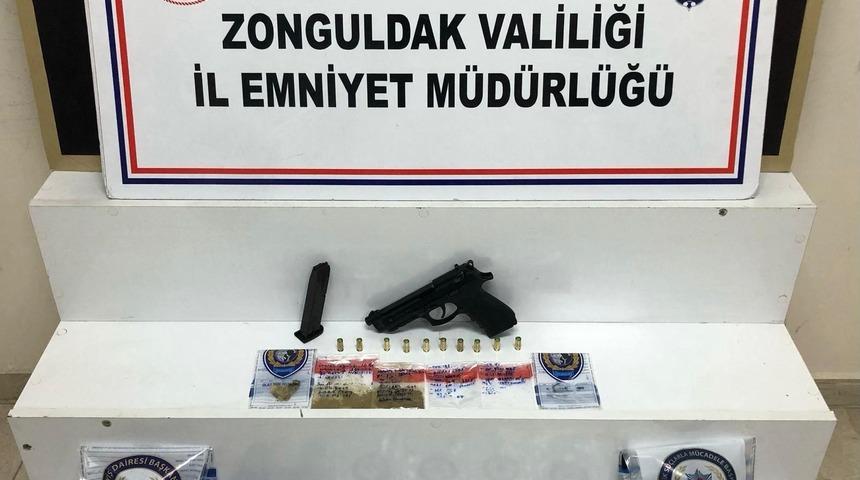Zonguldak'taki uyuşturucu operasyonunda 2 şüpheli gözaltında