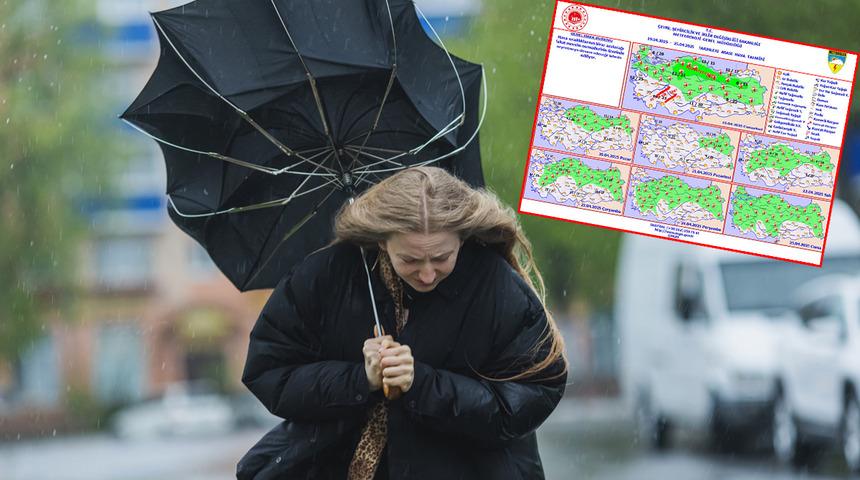 Şemsiyenizi hazırlayın, hava aniden değişecek! Meteoroloji uyardı: sağanak yağış geliyor!