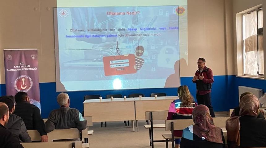 Akyaka’da vatandaşlara siber suçlar anlatıldı