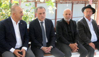 Azerbaycan Dışişleri Bakanı Bayramov'dan Mevlüt Çavuşoğlu'na taziye ziyareti