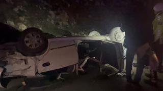 Takla atan otomobil hurdaya döndü! 2 kişi yaralandı