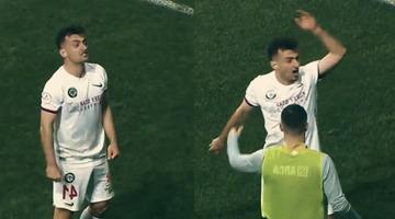 Amedspor-Çorum FK maçında ortalık karıştı! Burak Süleyman, Amed taraftarlarıyla tartışma yaşadı