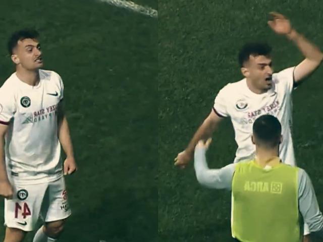 Amedspor-Çorum FK maçında ortalık karıştı! Burak Süleyman, Amed taraftarlarıyla tartışma yaşadı