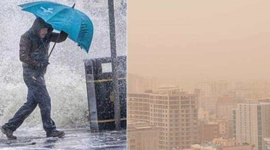 Meteoroloji uyardı! Hem çöl tozu hem sağanak yağmur: Özellikle bu illerdekiler dikkat