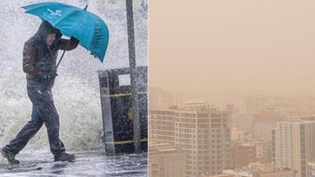 Meteoroloji uyardı! Hem çöl tozu hem sağanak yağmur: Özellikle bu illerdekiler dikkat
