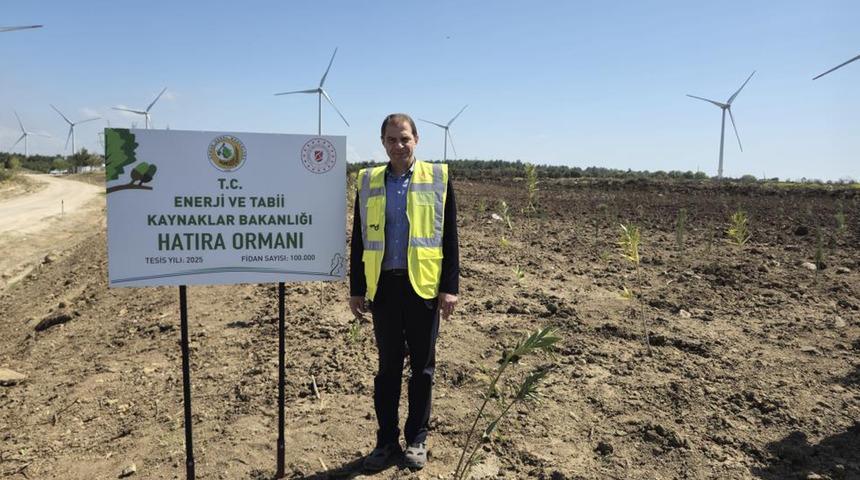 Çanakkale'de 100 bin fidanlık hatıra ormanı